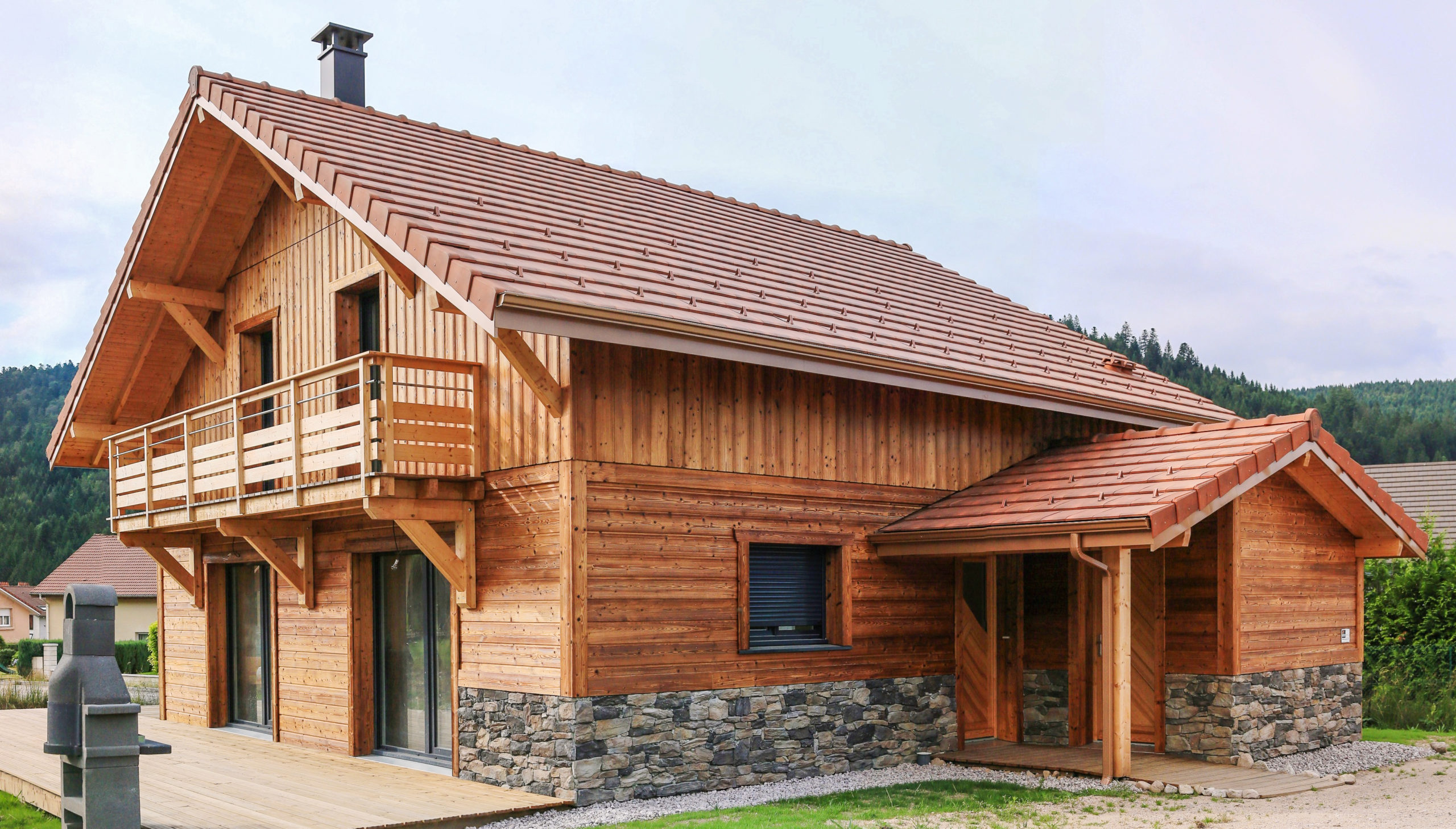 Maisons et chalets bois GICO Constructions Vosges - Gamme contemporaine ossature bois
