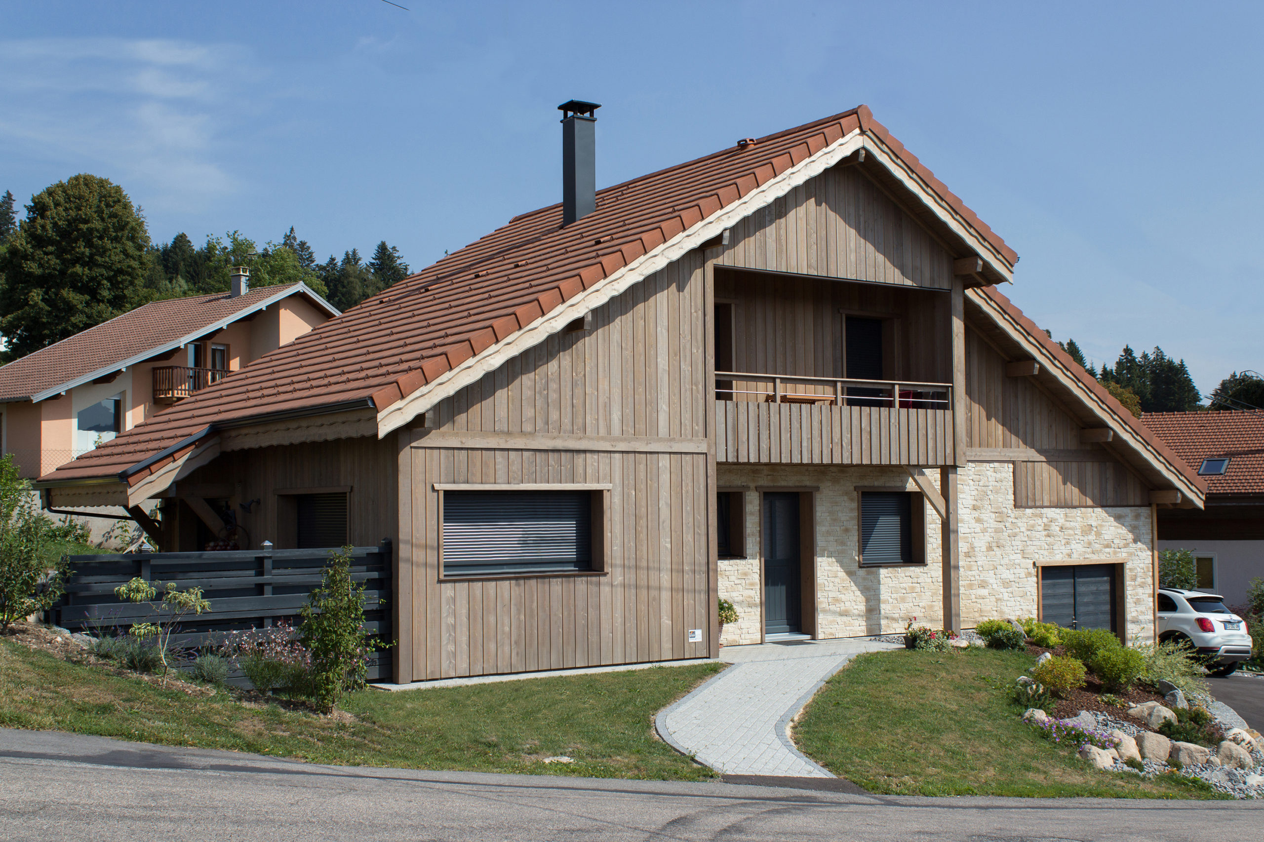 Maisons et chalets bois GICO Constructions Vosges - Galerie photos contemporaine2