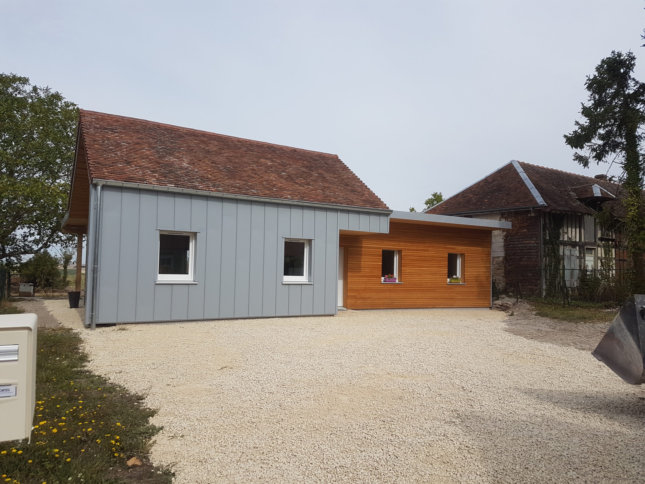 Maisons et chalets bois GICO Constructions Vosges - Maison osstaure bois mixte