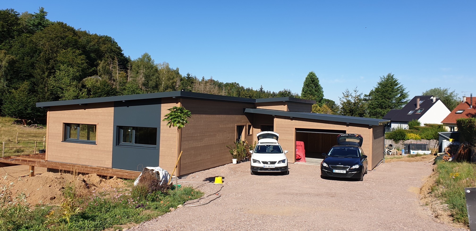 Maisons et chalets bois GICO Constructions Vosges - Maison passive en montage