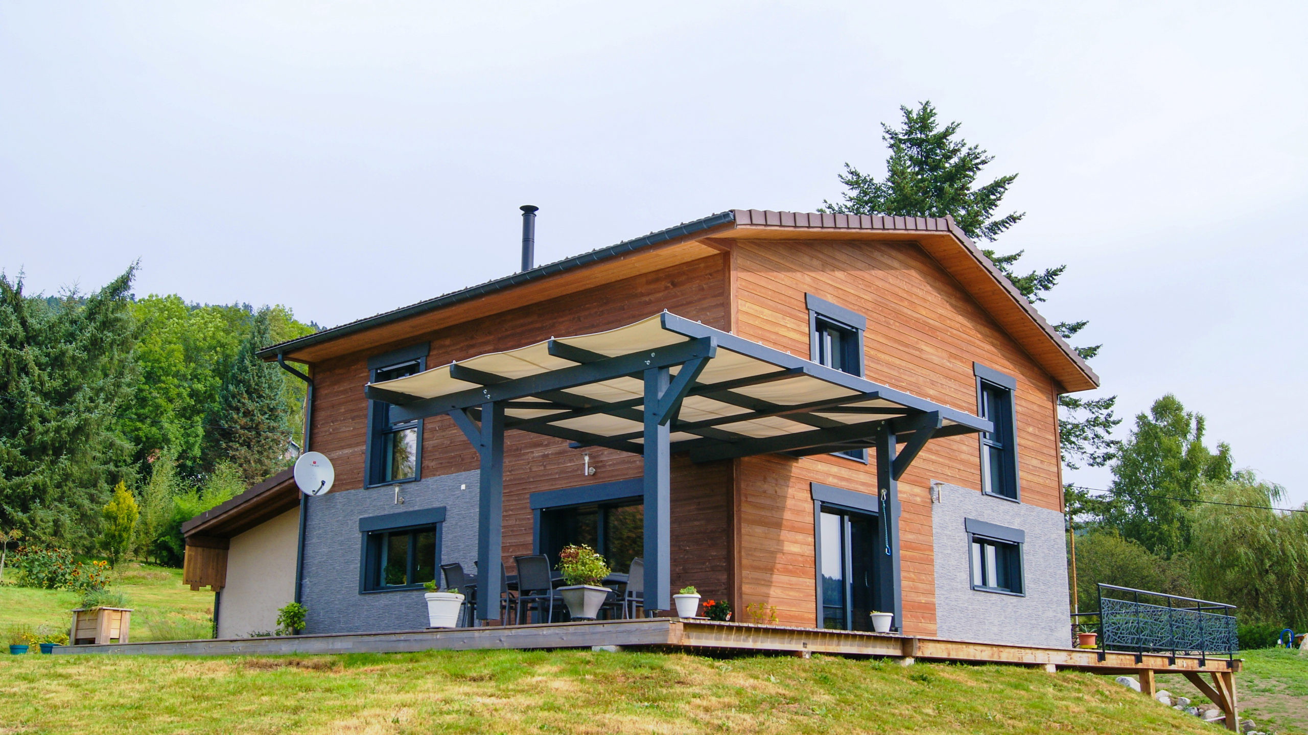 Maisons et chalets bois GICO Constructions Vosges - poteaux poutres